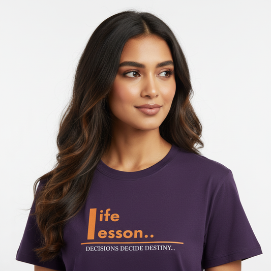 Life Lesson Streetwear 100% Cotten Unisex Tee