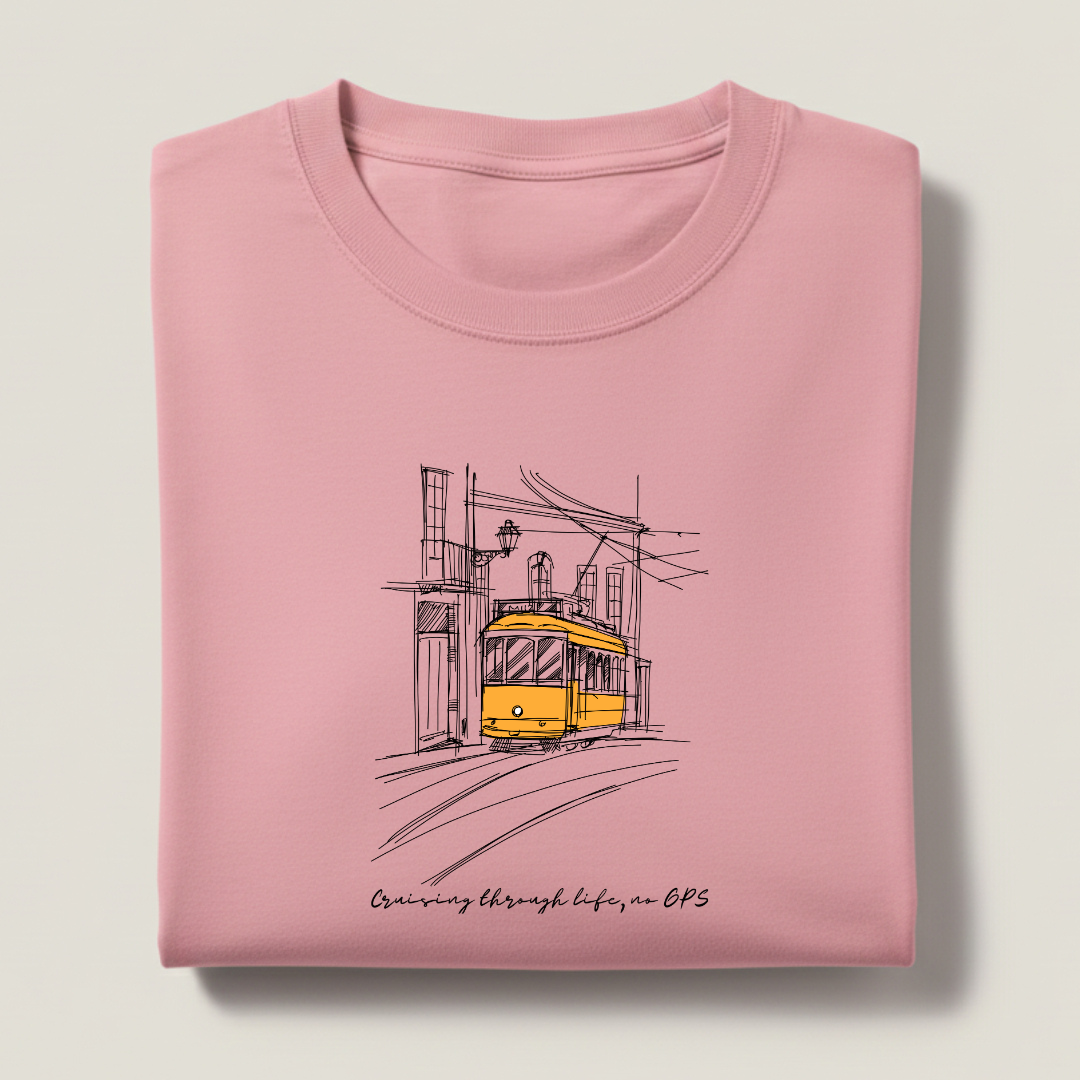 Tram Graphic Streetwear 100% Cotten Unisex Tee