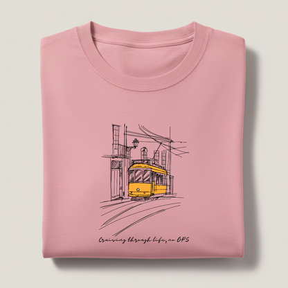 Tram Graphic Streetwear 100% Cotten Unisex Tee