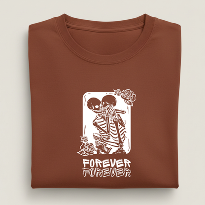 Forever Skeleton Streetwear 100% Cotten Unisex Tee