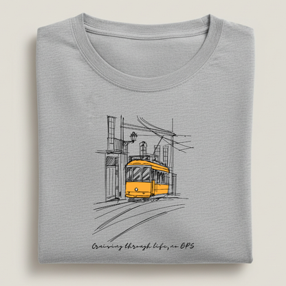 Tram Graphic Streetwear 100% Cotten Unisex Tee