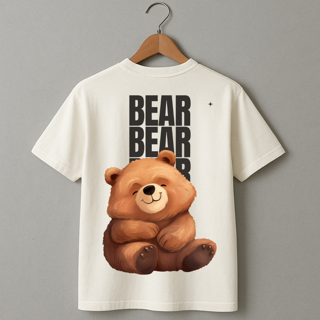 Cute Bear Graphic T-Shirt – Soft Cotton Unisex Tee