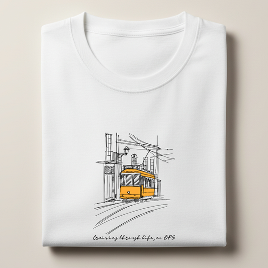 Tram Graphic Streetwear 100% Cotten Unisex Tee