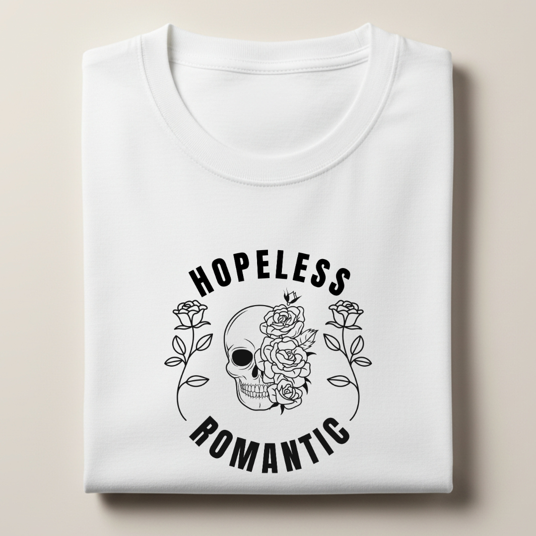 Hopeless Romantic Streetwear 100% Cotten Unisex Tee