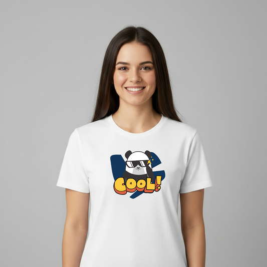 Cool Panda Streetwear 100% Cotten Unisex Tee