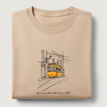 Tram Graphic Streetwear 100% Cotten Unisex Tee