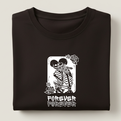Forever Skeleton Streetwear 100% Cotten Unisex Tee