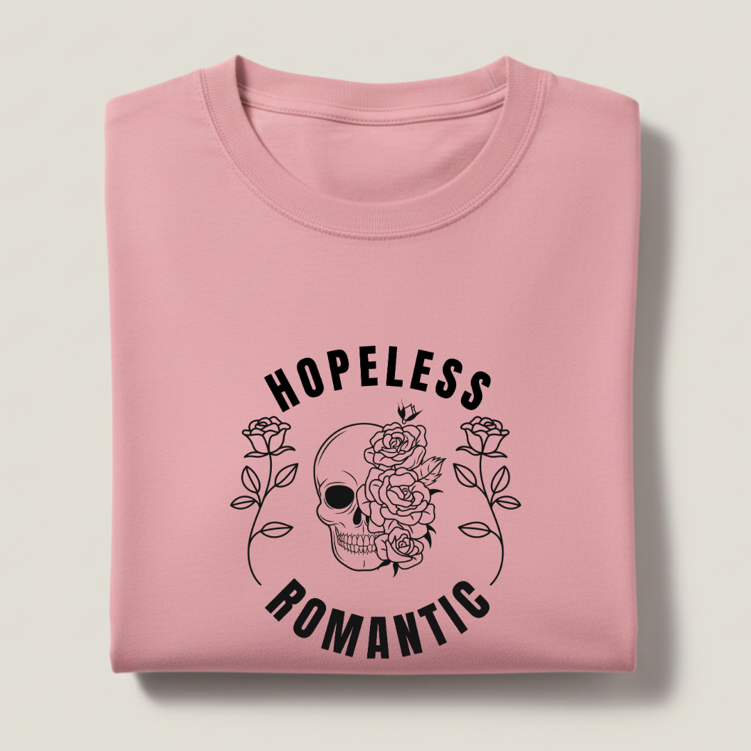 Hopeless Romantic Streetwear 100% Cotten Unisex Tee