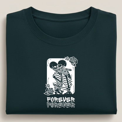 Forever Skeleton Streetwear 100% Cotten Unisex Tee