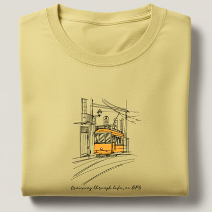 Tram Graphic Streetwear 100% Cotten Unisex Tee