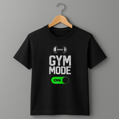 Fitness Gym Mode On Print Tee | 100% Cotton | Unisex Fit