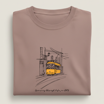 Tram Graphic Streetwear 100% Cotten Unisex Tee