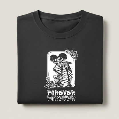 Forever Skeleton Streetwear 100% Cotten Unisex Tee