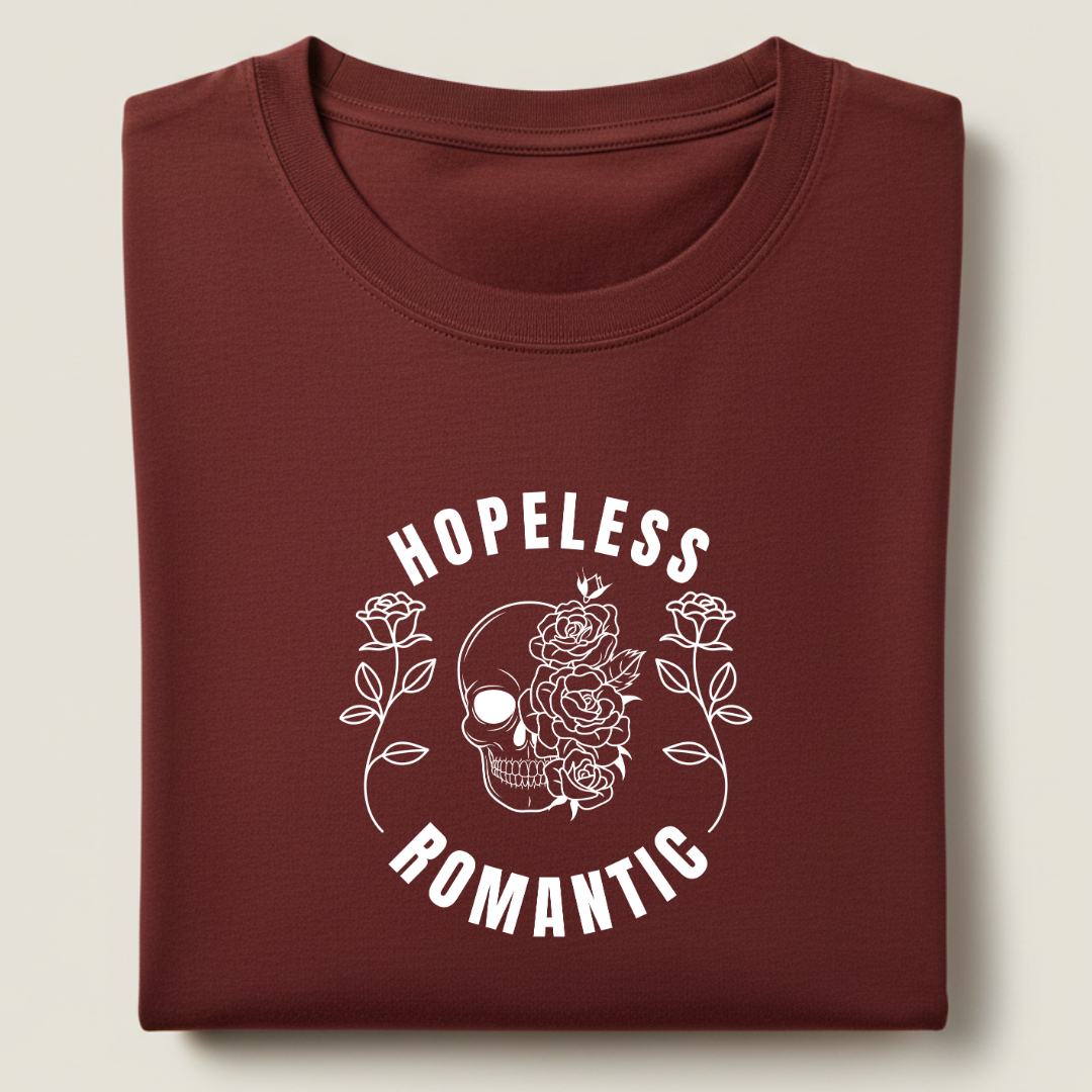 Hopeless Romantic Streetwear 100% Cotten Unisex Tee