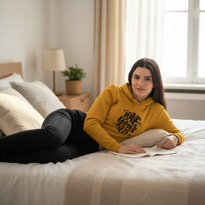 Love your Self | Female Cropped Hoodie