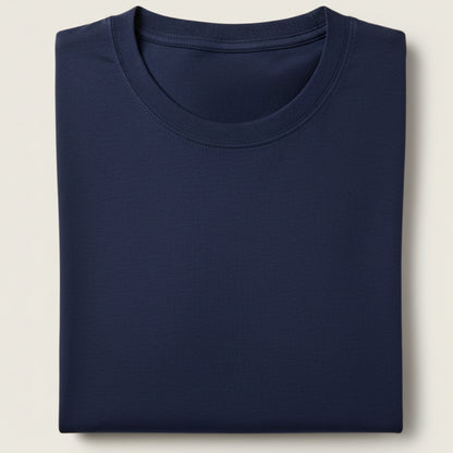 Solid: Royal Blue Round Neck T-Shirt
