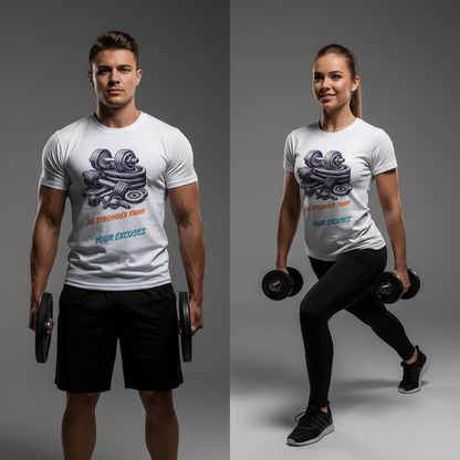 Be Stronger Than Your Excuses Gym T-Shirt – Fitness Motivation Tee