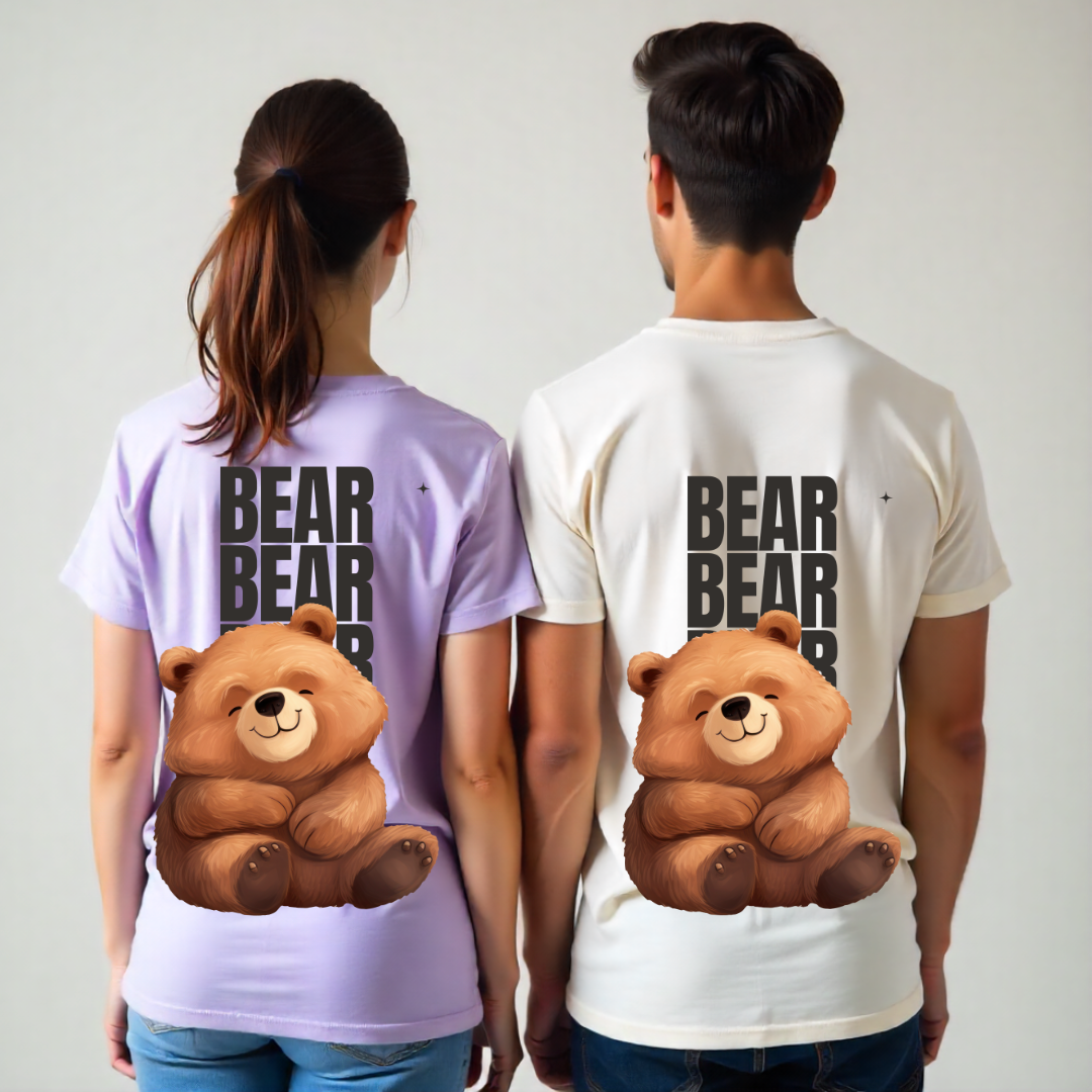 Cute Bear Graphic T-Shirt – Soft Cotton Unisex Tee