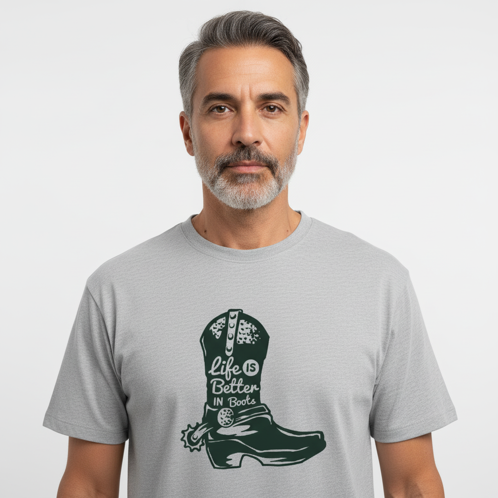 Life Boots Streetwear 100% Cotten Unisex Tee