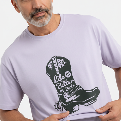 Life Boots Streetwear 100% Cotten Unisex Tee