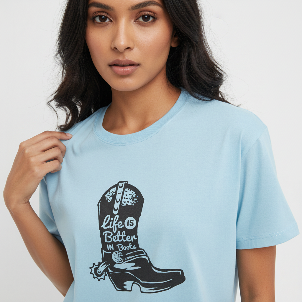 Life Boots Streetwear 100% Cotten Unisex Tee