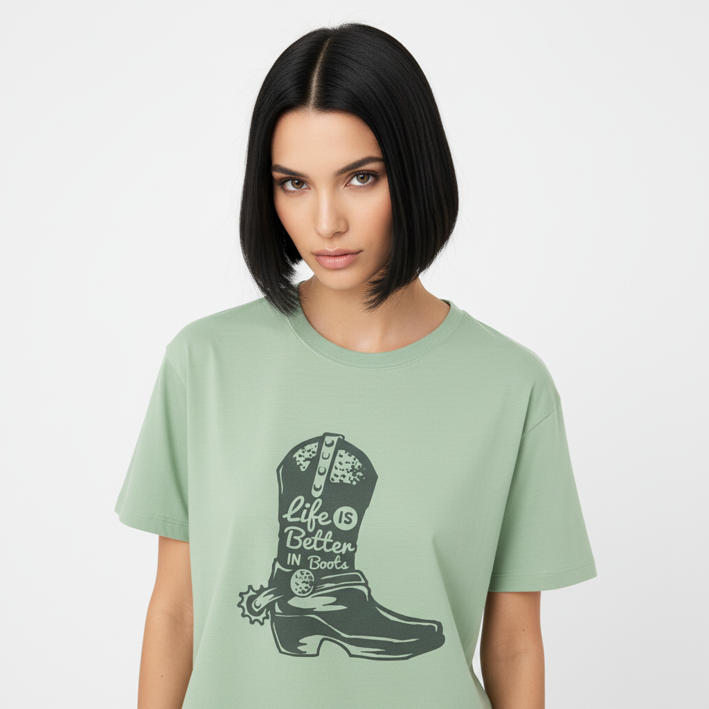 Life Boots Streetwear 100% Cotten Unisex Tee