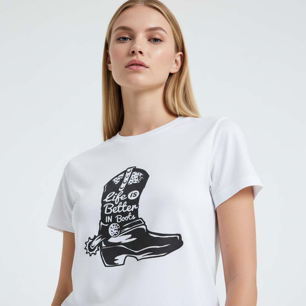 Life Boots Streetwear 100% Cotten Unisex Tee