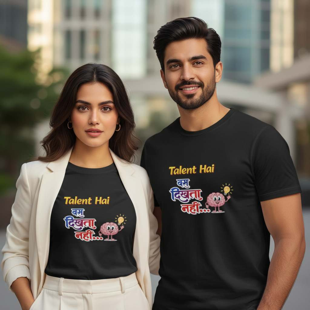 Talent Hai Streetwear 100% Cotten Unisex Tee